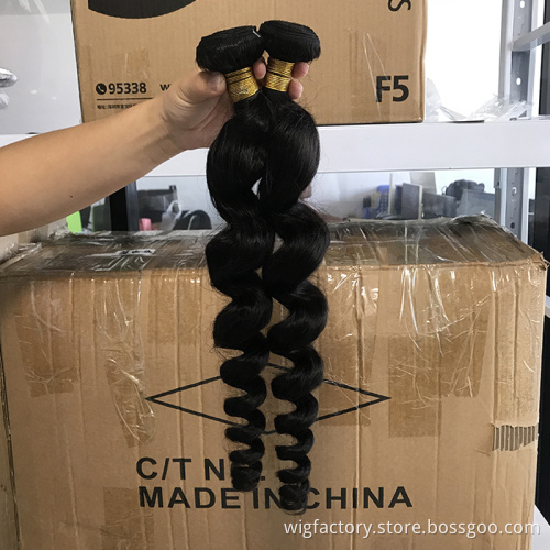 Cheap price can be restyled loose wave human hair, 100 cuticle aligned virgin loose wave hair, human brazillian hair bundles